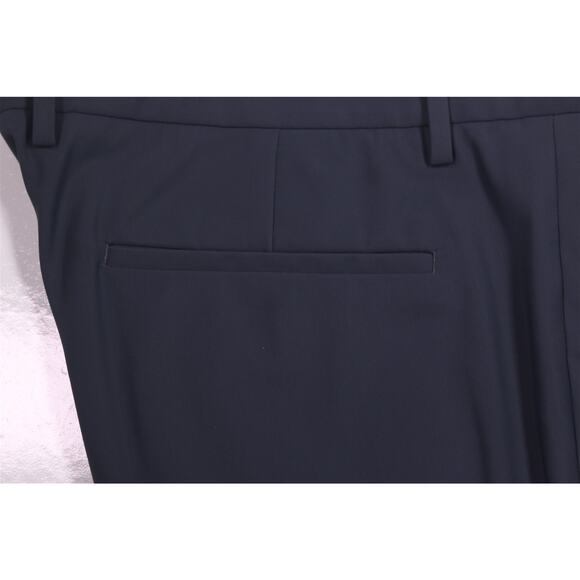 Theory Men's Zaine Blue Gray Performance Flat Front Dress Pants 40x29 - Picture 3 of 7